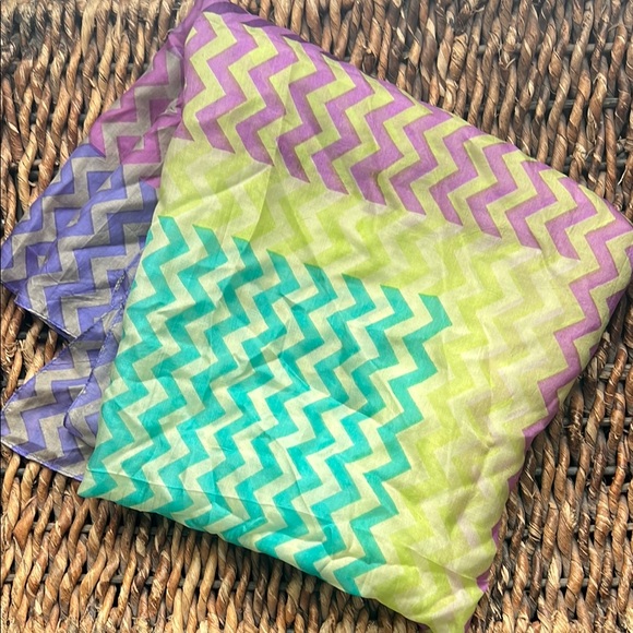 Colorful Chevron Pattern Scarf - Picture 2 of 3